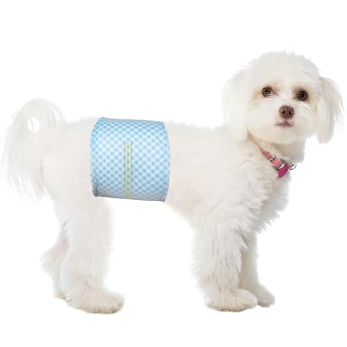 Einweg-Hundewindeln für Rüden, Flying Paws Windeln für Hunde, Rüdenwindel Passend für Taille 30-45 cm, S, 40 Stück von Flying Paws