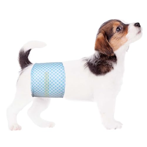 20 Count XS Disposable Dog Diapers for Male Dogs, Male Dog Wrap Nappies, Fits Waist 14-33 cm Puppy Extra Small von Flying Paws