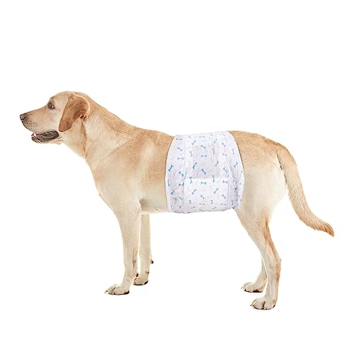 Flying Paws M Hundewindeln (46-63cm) 10 er Reiseset, Einweg-Windeln für Rüden Auslaufsichere Hundewindeln mit Feuchtigkeitsindikator von Flying Paws