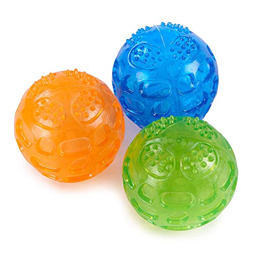 Flyinghedwig Hundespielzeug, Ball aus Gummi, Spielzeug für Hunde, perfekt mit dem hohen Sprung, 3 Stück (Orange, Blau, Grün) von Flyinghedwig
