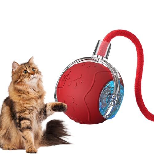 FmtwPhn Bewegen von Katzenball, interaktives Katzenballspielzeug,Puzzle -Katzenspielzeug intelligenter Sensing Rolling Ball - Haustierbedarf, wiederaufladbare Haustierkatze für kleine und mittlere von FmtwPhn