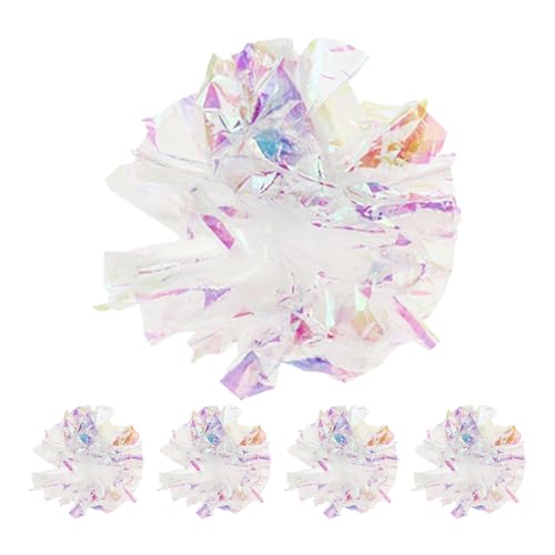 FmtwPhn Crinkle Cat Toys, Crainly Cat Toys - 5X Sound Making Kätzchen Spielzeug,Laute interaktive, lustige rollende leichte tragbare Haustierversorgungen für das Spielen necken Innenfetch -Kätzchen von FmtwPhn