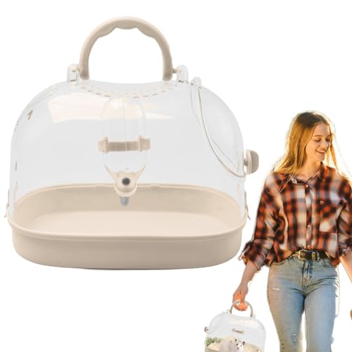 FmtwPhn Guinea Reisekäfig | Tragbarer Hamsterkäfig | Transparenter atmungsaktiver tragbarer Hamsterkäfig mit Wasserflasche für, Hamster, Frettchen, Chinchillas FmtwPhn Guinea Reisekäfig | Tragbarer Hamsterkäfig | Transparenter atmungsaktiver tragbarer Hamsterkäfig mit Wasserflasche für, Hamster, Frettchen, Chinchillas von FmtwPhn