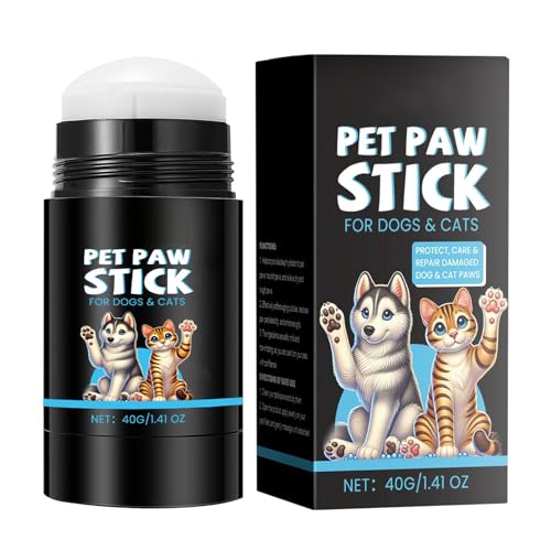 FmtwPhn Hundepfotenbalsam | Beruhigender Roll- Pfotenbalsam für Haustier | Gesunder Hunde- und Katzenpfotenbalsam Stick Roll Pet Krallenpflegebedarf FmtwPhn Hundepfotenbalsam | Beruhigender Roll- Pfotenbalsam für Haustier | Gesunder Hunde- und Katzenpfotenbalsam Stick Roll Pet Krallenpflegebedarf von FmtwPhn