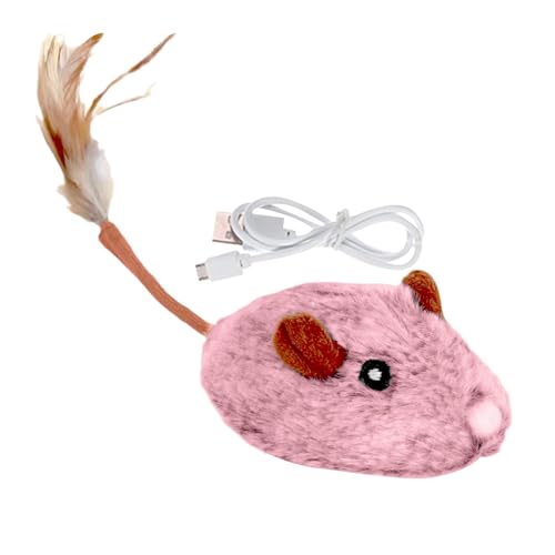 FmtwPhn Katzen-Mäuse-Spielzeug, elektrische Mäuse, Katzenspielzeug - Automatisch bewegliches Kätzchen-Mäusespielzeug aus Plüsch - USB wiederaufladbares elektrisches Mäusespielzeug, bewegliches FmtwPhn Katzen-Mäuse-Spielzeug, elektrische Mäuse, Katzenspielzeug - Automatisch bewegliches Kätzchen-Mäusespielzeug aus Plüsch - USB wiederaufladbares elektrisches Mäusespielzeug, bewegliches von FmtwPhn