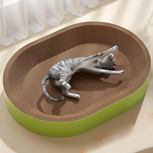 FmtwPhn Kratzbrett Für Katzen - Katzen Kratz Lounge - Krallenschleifer Interaktives Spielzeug und Möbelschützer für Balkon Fensterbank Ecke Spielbereich Wohnzimmer und Arbeitszimmer von FmtwPhn