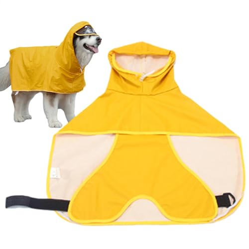 FmtwPhn Verstellbarer Hunde-Regenmantel – wasserdichter Haustier-Regenmantel mit Kapuze, bunter Regenmantel, modischer Regenponcho für Reisen, Alltag, Wandern FmtwPhn Verstellbarer Hunde-Regenmantel – wasserdichter Haustier-Regenmantel mit Kapuze, bunter Regenmantel, modischer Regenponcho für Reisen, Alltag, Wandern von FmtwPhn