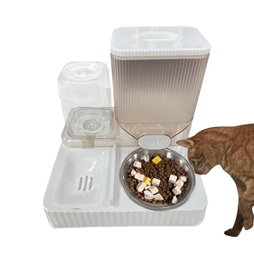 Automatischer Katzenfutterspender – Wassernäpfe Für Hunde, Tragbarer Futternapf Für Haustiere | Multifunktionaler Haustier-Wasserspender, Katzenfutter-Futterstation, Futter- Und Wassernäpfe Für Kleine Automatischer Katzenfutterspender – Wassernäpfe Für Hunde, Tragbarer Futternapf Für Haustiere | Multifunktionaler Haustier-Wasserspender, Katzenfutter-Futterstation, Futter- Und Wassernäpfe Für Kleine von Fmzrbnih