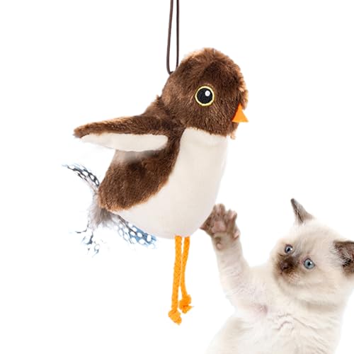 Flatternder Vogel Katzenspielzeug - Spielzeug für die Jagd im Haus,Automatische Bewegungserkennung Mit Federn Für Jagdspiele Drinnen Und Draußen Gegen Langeweile Flatternder Vogel Katzenspielzeug - Spielzeug für die Jagd im Haus,Automatische Bewegungserkennung Mit Federn Für Jagdspiele Drinnen Und Draußen Gegen Langeweile von Fmzrbnih