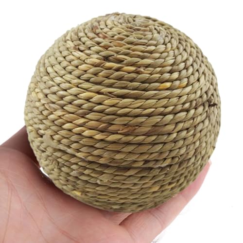 Fmzrbnih Kauspielzeug Für Kaninchen Und Kleine Haustiere – Hamster-Kaustab, Naturgrasball | Langlebiger Kau-Rattan-Knabberball, Spielzeug Für Vögel, Meerschweinchen, Zur Zahnreinigung, Tierbedarf (6 Fmzrbnih Kauspielzeug Für Kaninchen Und Kleine Haustiere – Hamster-Kaustab, Naturgrasball | Langlebiger Kau-Rattan-Knabberball, Spielzeug Für Vögel, Meerschweinchen, Zur Zahnreinigung, Tierbedarf (6 von Fmzrbnih