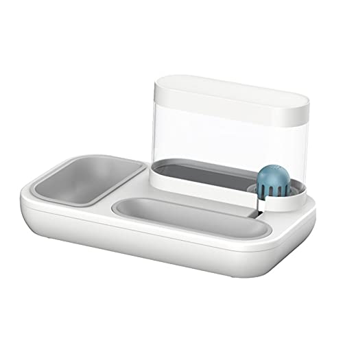 Futternäpfe für Katzen, Katzennäpfe für Hauskatzen,2-in-1 automatischer Futterspender und Wasserspender für Hunde und Katzen - Haustier-Trinkbrunnen mit großer Kapazität, Futternapf für Hunde und Katz Futternäpfe für Katzen, Katzennäpfe für Hauskatzen,2-in-1 automatischer Futterspender und Wasserspender für Hunde und Katzen - Haustier-Trinkbrunnen mit großer Kapazität, Futternapf für Hunde und Katz von Fmzrbnih