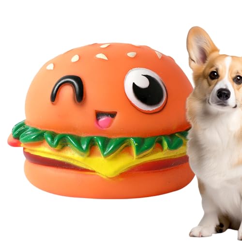 Hamburger-Hundespielzeug – Quietschspielzeug Für Welpen, Plüsch-Hamburger-Hundespielzeug | Interaktives Zahnreinigungsspielzeug Für Hunde, Kauspielzeug Gegen Langeweile Und Zum Training (8,5 X 7 X 7 C Hamburger-Hundespielzeug – Quietschspielzeug Für Welpen, Plüsch-Hamburger-Hundespielzeug | Interaktives Zahnreinigungsspielzeug Für Hunde, Kauspielzeug Gegen Langeweile Und Zum Training (8,5 X 7 X 7 C von Fmzrbnih