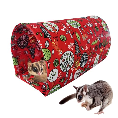 Hamsternest, Hamstertunnelspielzeug - Tragbarer Igelschutz, zusammenklappbar,Tragbarer Tunnel zum Verstecken und Ausruhen von Igeln für Eichhörnchen, Hamster, Frettchen und Chinchilla-Igel Hamsternest, Hamstertunnelspielzeug - Tragbarer Igelschutz, zusammenklappbar,Tragbarer Tunnel zum Verstecken und Ausruhen von Igeln für Eichhörnchen, Hamster, Frettchen und Chinchilla-Igel von Fmzrbnih