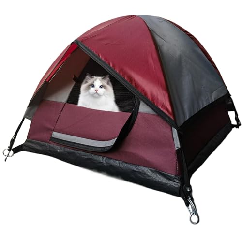 Haustier Campingzelt | Kleines Outdoor-Haus Campingzelt für Haustiere | Wasserdichtes Katzenzelt Outdoor Haus Haustierzelt für Welpen, Hunde, kleine Haustiere Haustier Campingzelt | Kleines Outdoor-Haus Campingzelt für Haustiere | Wasserdichtes Katzenzelt Outdoor Haus Haustierzelt für Welpen, Hunde, kleine Haustiere von Fmzrbnih