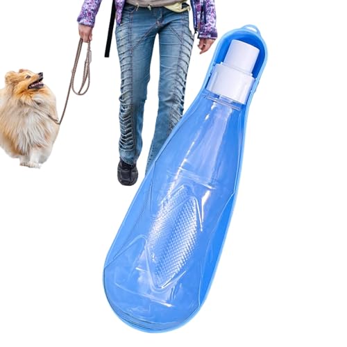 Haustier-Wasserspender – 450 Ml Trinkflasche Für Reisen, Hunde-Wasserspender | Auslaufsicherer Trinkspender Für Welpen, Wasserspender Für Hunde, Trinkspender Für Hunde Zum Wandern, 7,4 X 23,9 cm von Fmzrbnih