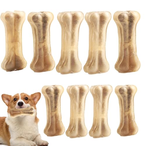 Hunde-Beißknochen – Welpen-Beißknochen, Hundespielzeug Für Große Hunde | Sicherer Und Bissfester Welpen-Kauknochen Mit Rindfleischgeschmack, Multifunktionales Essbares Kauspielzeug Für Mittelgroße Hun von Fmzrbnih