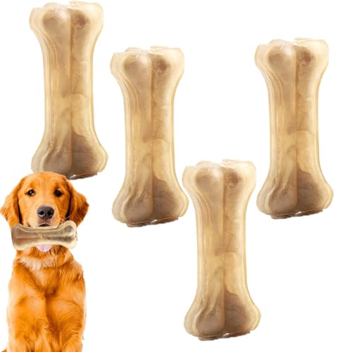 Hunde-Beißknochen – Welpen-Beißknochen, Hundespielzeug Für Große Hunde | Sicherer Und Bissfester Welpen-Kauknochen Mit Rindfleischgeschmack, Multifunktionales Essbares Kauspielzeug Für Mittelgroße Hun von Fmzrbnih