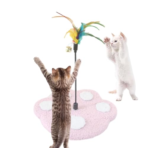 Katzenfeder-Zauberstab-Spielzeug – Tragbarer Katzen-Zauberstab, Lustiges Interaktives Katzenspielzeug | Kreatives Pfotenabdruck-Katzenspielzeug Mit Federn Und Glöckchen, Kätzchen-Katzenfederspielzeug, Katzenfeder-Zauberstab-Spielzeug – Tragbarer Katzen-Zauberstab, Lustiges Interaktives Katzenspielzeug | Kreatives Pfotenabdruck-Katzenspielzeug Mit Federn Und Glöckchen, Kätzchen-Katzenfederspielzeug, von Fmzrbnih