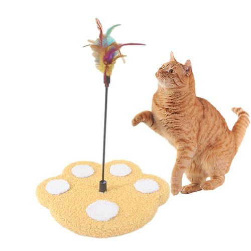 Katzenfeder-Zauberstab-Spielzeug – Tragbarer Katzen-Zauberstab, Lustiges Interaktives Katzenspielzeug | Kreatives Pfotenabdruck-Katzenspielzeug Mit Federn Und Glöckchen, Kätzchen-Katzenfederspielzeug, Katzenfeder-Zauberstab-Spielzeug – Tragbarer Katzen-Zauberstab, Lustiges Interaktives Katzenspielzeug | Kreatives Pfotenabdruck-Katzenspielzeug Mit Federn Und Glöckchen, Kätzchen-Katzenfederspielzeug, von Fmzrbnih