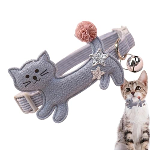 Katzenglocken-Halsband – Plüsch-Katzenhalsband separat mit Glöckchen, verstellbar, bequem, niedlich, modisch, Haustierzubehör für Katzen, Kätzchen, Welpen, Häschen Katzenglocken-Halsband – Plüsch-Katzenhalsband separat mit Glöckchen, verstellbar, bequem, niedlich, modisch, Haustierzubehör für Katzen, Kätzchen, Welpen, Häschen von Fmzrbnih