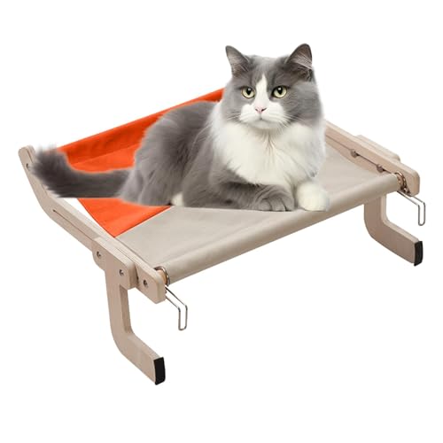 Katzenhängematte für Fenster, Katzenfensterbett | Indoor-Katzenbett für Fenster,Verstellbare Katzensitzstange für die Fensterbank, bequemes Katzenbett, Katzenfenstersitz für große Katzen und Kätzchen Katzenhängematte für Fenster, Katzenfensterbett | Indoor-Katzenbett für Fenster,Verstellbare Katzensitzstange für die Fensterbank, bequemes Katzenbett, Katzenfenstersitz für große Katzen und Kätzchen von Fmzrbnih