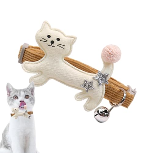 Katzenhalsband für Mädchen, Katzen, Plüsch-Kätzchen-Halsband mit Glöckchen, verstellbar, bequem, niedlich, modisch, Haustierzubehör für Katzen, Kätzchen, Welpen, Häschen Katzenhalsband für Mädchen, Katzen, Plüsch-Kätzchen-Halsband mit Glöckchen, verstellbar, bequem, niedlich, modisch, Haustierzubehör für Katzen, Kätzchen, Welpen, Häschen von Fmzrbnih