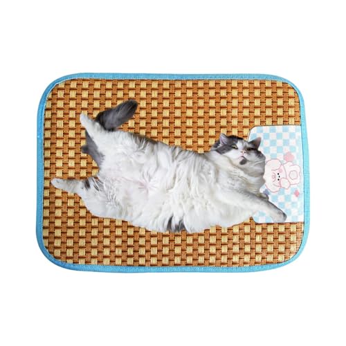 Kühlmatte für Haustiere, Kühlmatte für Hunde,Kühlende Hundematte Coole Haustierunterlage | Haustierbettmatte, Rattan-Hundekühlkissen, Katzenkühlmatte, Haustierkühlmatte für Zwinger/Sofa/Bett/Boden/Aut Kühlmatte für Haustiere, Kühlmatte für Hunde,Kühlende Hundematte Coole Haustierunterlage | Haustierbettmatte, Rattan-Hundekühlkissen, Katzenkühlmatte, Haustierkühlmatte für Zwinger/Sofa/Bett/Boden/Aut von Fmzrbnih