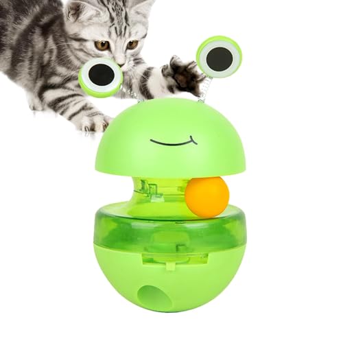 Langsames Futterspielzeug für Katzen, Leckerli-Ball für langsames Futter für Haustiere - Hundefutterballspender - Wiederverwendbares Hundeleckfutter-Ausgabespielzeug für Snack-Kekse, Haustier-Trockenf von Fmzrbnih