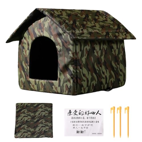 Outdoor Katzenhaus - Klappbares Freigehege Aus Oxford-Stoff | rutschfeste Winterfeste Katzenhöhle Versteck Schlafplatz Spielplatz | Makeup Zuhause Freunde Familie Outdoor Katzenhaus - Klappbares Freigehege Aus Oxford-Stoff | rutschfeste Winterfeste Katzenhöhle Versteck Schlafplatz Spielplatz | Makeup Zuhause Freunde Familie von Fmzrbnih