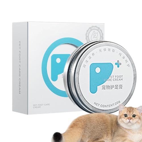 Pfotenbalsam, Fußpflegecreme für Haustiere,20g Pfotencremebutter für Katzen und Hunde - Licksafe Hundepfotenwachs für trockene Pfoten und Nase, Hundepfotenschutz, cremige Butter spendet Feuchtigkeit u Pfotenbalsam, Fußpflegecreme für Haustiere,20g Pfotencremebutter für Katzen und Hunde - Licksafe Hundepfotenwachs für trockene Pfoten und Nase, Hundepfotenschutz, cremige Butter spendet Feuchtigkeit u von Fmzrbnih