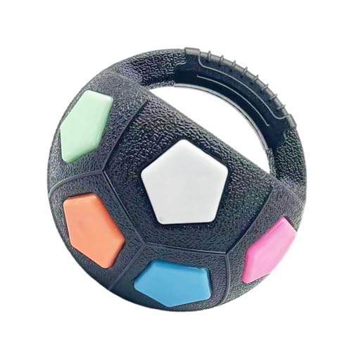 Robustes Hundespielzeug – Robuster Kauball, Kaufest | Multipurpose Tragbares, Handliches, Rundes Interaktives Fußballspielzeug, Multifunktionales Trainingszubehör Für Die Zahnreinigung (18 Cm) von Fmzrbnih