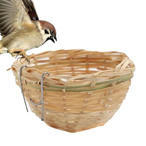 Sittich Nistkasten | Handgewebtes Natürliches Vogel Nest - Terrassen Garten Deko Für Zucht Schlafplatz Voliere Baumaussicht Winter Sittich Nistkasten | Handgewebtes Natürliches Vogel Nest - Terrassen Garten Deko Für Zucht Schlafplatz Voliere Baumaussicht Winter von Fmzrbnih