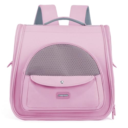Tragbare Welpentasche für Reisen, Wandern, Spazierengehen, Katzenrucksack, belüftete Kätzchen-Tragetasche, Leichter und geräumiger Haustier-Outdoor-Rucksack von Fmzrbnih