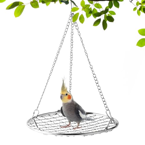 Vogel Schaukel für Käfig, Sittichschaukeln Spielplatz, Rostfreier Edelstahl Nagfester Abnehmbarer Ruheplatz Mit Kühlgitter-Design Zum Ausruhen Spielen Für Ziervögel Finken Unzertrennliche Heimtierbeda Vogel Schaukel für Käfig, Sittichschaukeln Spielplatz, Rostfreier Edelstahl Nagfester Abnehmbarer Ruheplatz Mit Kühlgitter-Design Zum Ausruhen Spielen Für Ziervögel Finken Unzertrennliche Heimtierbeda von Fmzrbnih