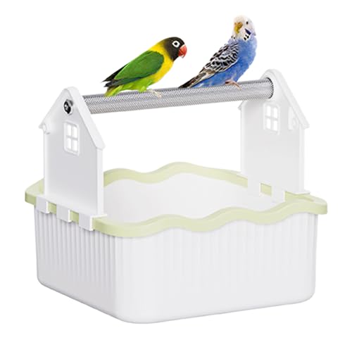 Vogel Sitzstange - Vogelaktivitätszentrum Trainingsständer,Interaktiver Desktop Spielbereich für Papageien Sittiche Ziervögel von Fmzrbnih