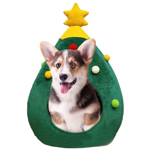 Weihnachtsbaum-Katzenhaus – Tragbares Hundehaus Für Den Innenbereich, Haustier-Weihnachtsbaum-Katzenbett | Langlebiges Katzenbetthaus, Bequemes Haustierhaus Für Katzen, Höhlennest Für Kätzchen Und Kle Weihnachtsbaum-Katzenhaus – Tragbares Hundehaus Für Den Innenbereich, Haustier-Weihnachtsbaum-Katzenbett | Langlebiges Katzenbetthaus, Bequemes Haustierhaus Für Katzen, Höhlennest Für Kätzchen Und Kle von Fmzrbnih
