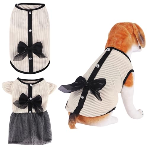 Fnaobai Tutu-Kleid für Hunde, Welpen, Sommer, Schleife, Katze, Vintage, Spitzenrock, Tank-Top, Frühlingskleidung, Outfits für kleine, mittelgroße Hunde und Katzen Fnaobai Tutu-Kleid für Hunde, Welpen, Sommer, Schleife, Katze, Vintage, Spitzenrock, Tank-Top, Frühlingskleidung, Outfits für kleine, mittelgroße Hunde und Katzen von Fnaobai