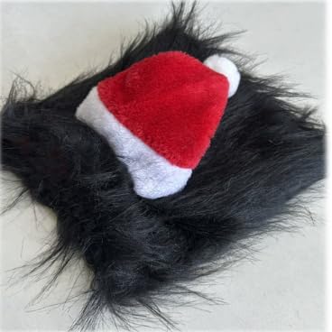 Weihnachtsmütze für Hunde, festliche Haustier-Weihnachtsmannmütze, klassisches Weihnachtskostüm, Löwenmähne für Katze, Hunde, weich, bequem, verstellbare Passform, Urlaubszubehör für Familienfotos von Fnaobai