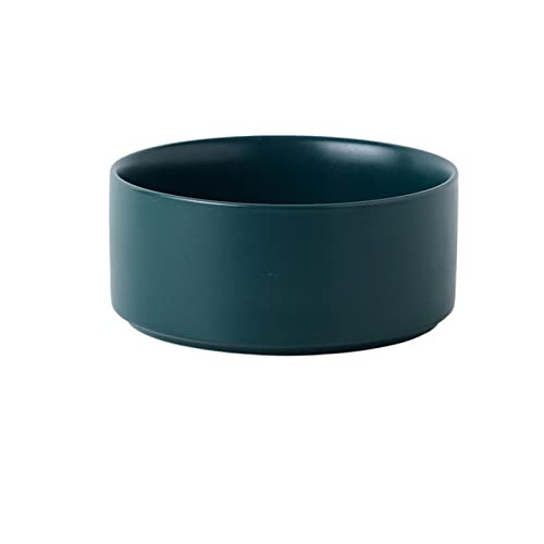 Futternapf Katze Keramik Haustierschüssel Katze Welpen Fütterung liefert Doppel Pet Bowls Hundefutter Wasserzufuhr Hund Zubehör Durable Mehrfarbige Option Geneigter futternapf Katze (Color : Green, von FnnEmg