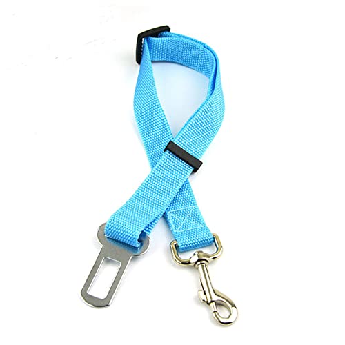 Seil Haustier Haustier Auto Sicherheitsgurt Nylon Haustiere Hundekatze Sitz Bleileine Kabelbaum for Welpen Kätzchen Fahrzeug Sicherheit Leine 65cm Einstellbar Haustierleine Mit (Color : SkyBlue, Siz von FnnEmg