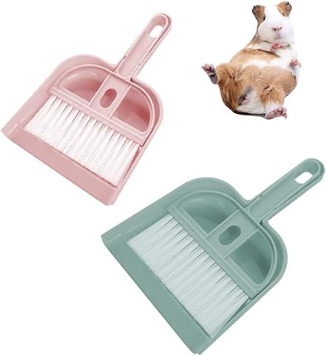 FoOhy 2 Pack Kleintierkäfig Reiniger, Meerschweinchen Besen Bürste und Kehrschaufel, Haustier Reinigung für Meerschweinchen, Katzen, Igel, Hamster, Chinchillas, Kaninchen, Reptilien FoOhy 2 Pack Kleintierkäfig Reiniger, Meerschweinchen Besen Bürste und Kehrschaufel, Haustier Reinigung für Meerschweinchen, Katzen, Igel, Hamster, Chinchillas, Kaninchen, Reptilien von FoOhy
