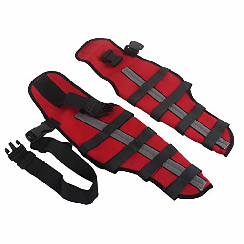 Focket Einstellbare Hundebeinklammer, Reflektierstreifen mit Neoprenmaterial für ACL -CCL -Verletzungen Arthritis Unterstützung (L) von Focket