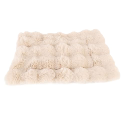 Hundebett Matte, Blase Plüsch weichen Plüsch Stoff Komfort warm halten Hundebett Crate Pad verdickt Superior Unterstützung leicht zu reinigen Hund Crate Pad für kleine Hunde (S) von Focket