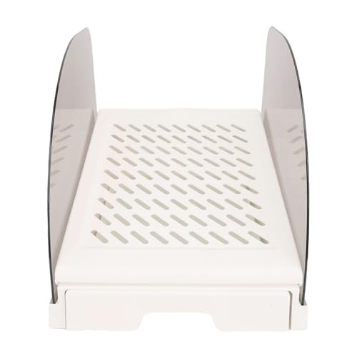 Focket Katzentoiletteschritt, Anti -Slip -Katzenrampe mit Filterfunktion, Einzigartiges Schubladendesign Zur Einfachen Reinigung für Kleine und Alte Katzen (White) von Focket