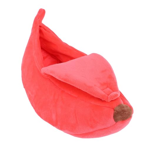 Focket Niedliches Bananen-Katzenbett, weiches und warmes, atmungsaktives Bananen-Haustierbett, halb geschlossenes, privates und sicheres, abnehmbares Katzenschlafbett Focket Niedliches Bananen-Katzenbett, weiches und warmes, atmungsaktives Bananen-Haustierbett, halb geschlossenes, privates und sicheres, abnehmbares Katzenschlafbett von Focket