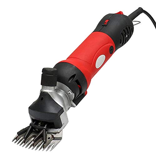 Focket Schafschere, 690 W 2400 U/min 6-Fach Einstellbare Professionelle Elektrische Schafschere Elektrische Tierpflegeschere Wollschere Schere Farm Livestock Haircut Trimmer für Ziegen, Rinder(EU) von Focket