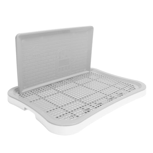 Focket Hundetoilette, Hundetrainingstoilette mit individueller Wandmontage, 20 x 14 x 2,3 Zoll Welpen-Pipipadhalter für den Innenbereich für mittelgroße und kleine Hunde (White) von Focket