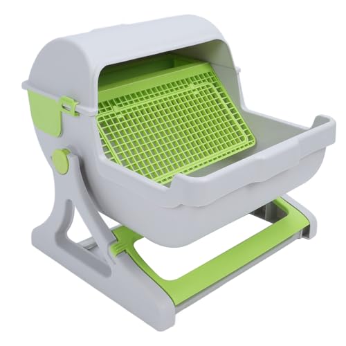 Selbstreinigende Katzentoilette, Halbautomatische Katzentoilette, Kippeimer-Stil, Geräumige Katzentoilette für Haushalte mit Einer oder Mehreren Katzen, Einfache Montage Selbstreinigende Katzentoilette, Halbautomatische Katzentoilette, Kippeimer-Stil, Geräumige Katzentoilette für Haushalte mit Einer oder Mehreren Katzen, Einfache Montage von Focket