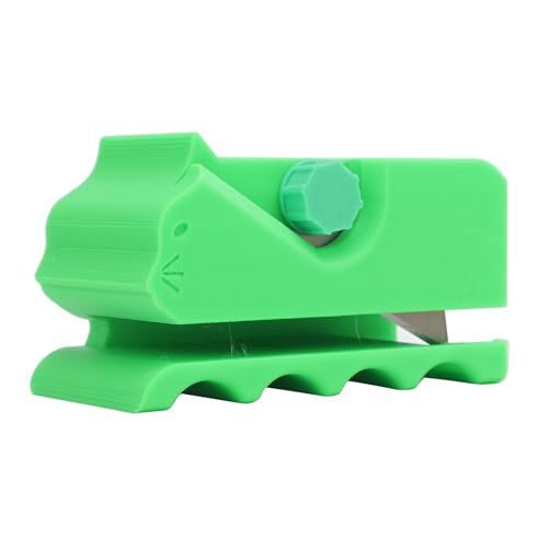 3D -Gedruckter Kätzchenform, DIY -Kartonschneider für Katzenkratzer, Kartonschneider -Werkzeug, Karton -Recycling -Schneidwerkzeuge, Cat Crockers Cardboard Strip Tool (Green) von Fockety