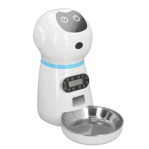 Automatisierter Katzenfutterspender, Präzisionsmessung, Zeitgesteuerter Tierfutterspender, Leicht zu Reinigender USB-Haustierfutterautomat mit Edelstahlschale, Intelligente Automatisierter Katzenfutterspender, Präzisionsmessung, Zeitgesteuerter Tierfutterspender, Leicht zu Reinigender USB-Haustierfutterautomat mit Edelstahlschale, Intelligente von Fockety
